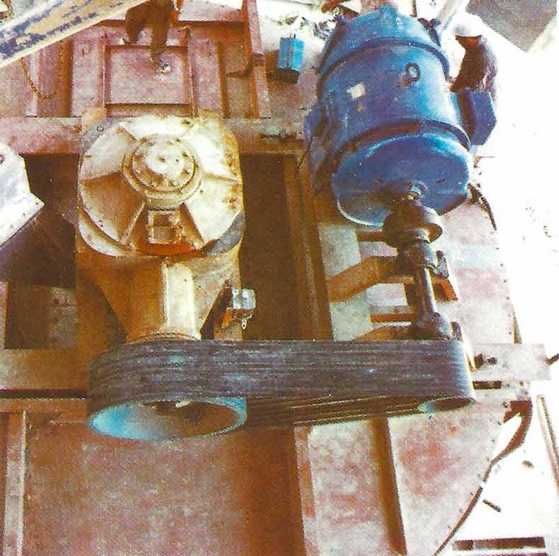Sturtevant Whirlwind Centrifugal Air Classifier Drive system
